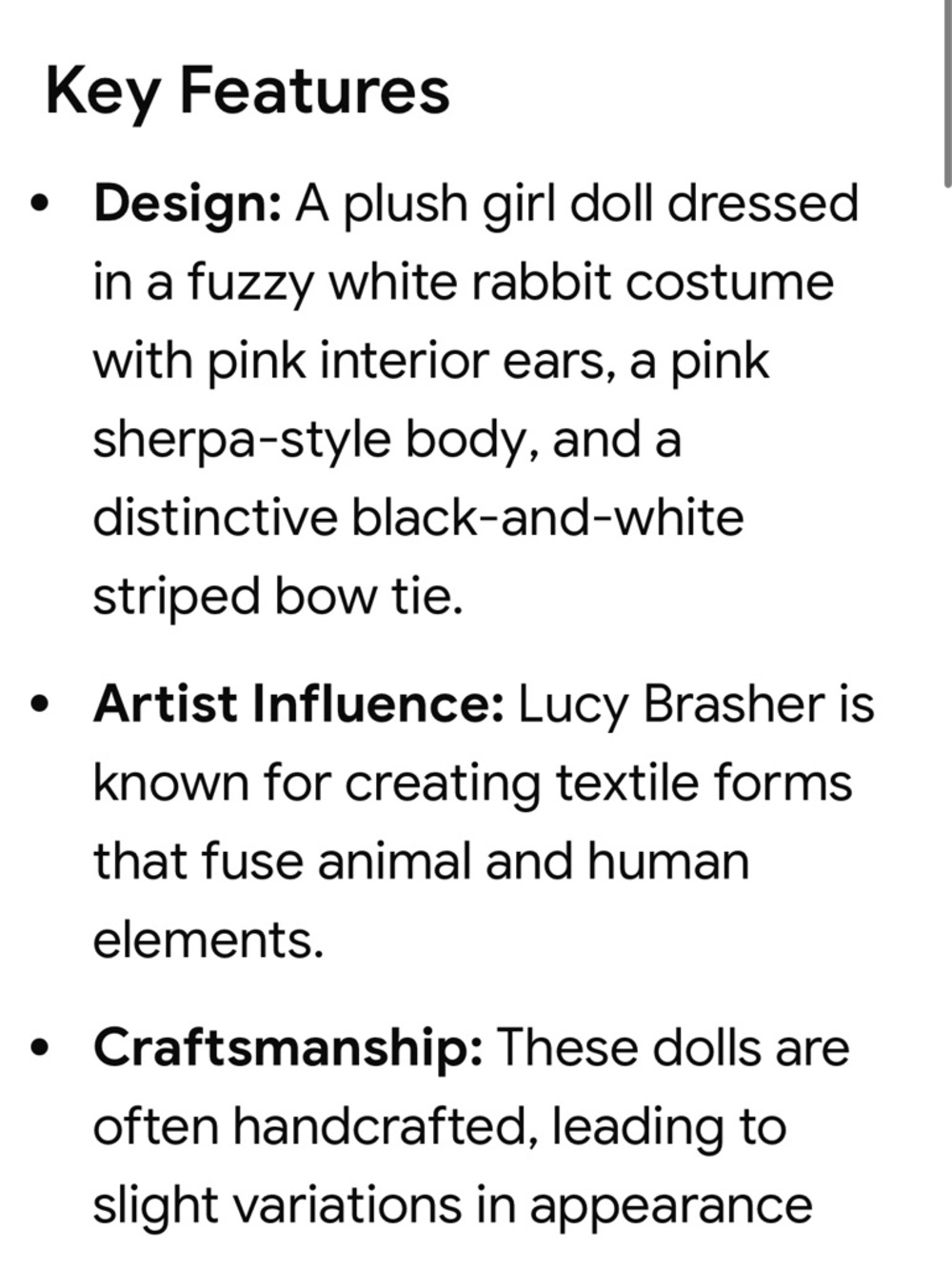 ANTHROPOLOGIE➕Cat In The Shoe Rabbit Doll - Picture 7 of 7